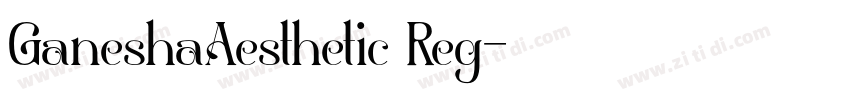 GaneshaAesthetic Reg字体转换